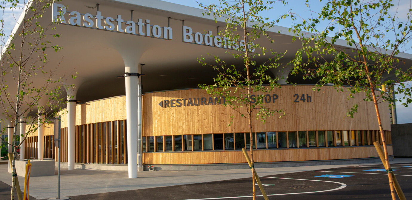 Die neue Raststation Bodensee Hörbranz hat am 3. Juli 2018 offiziell ihren Betrieb aufgenommen.